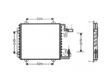 Wärmetausche Kondensator OEM  | 7700272616 - 7700826693 | 31940 - 53766 - 816993 - CO18128 - RT5210