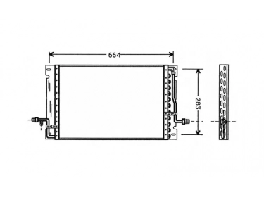 Wärmetausche Kondensator OEM  | 3545758 - 9122940 | VO5076