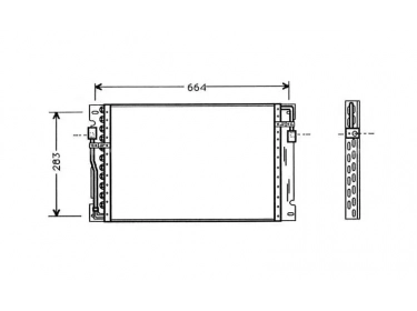 Wärmetausche Kondensator OEM  | 6849575 - 6849580 | 35151 - 7402015 - VO5077