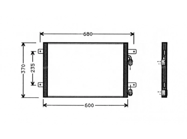 Wärmetausche Kondensator OEM  | 1029057 - 54536820 - 7M0820413E - 95NW19710AF | 1223401 - 12234010 - 12234011 - 12234012 - 12234013 - 12234014 - 12234015 - 12234016 - 12234017 - 12234018 - 12234019 - 35249 - 53825 - 816948 - VW5153
