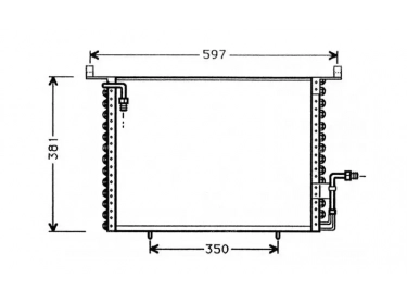 Wärmetausche Kondensator OEM  | 2018301570 - A2018301570 | 35238 - 53693 - MS5194
