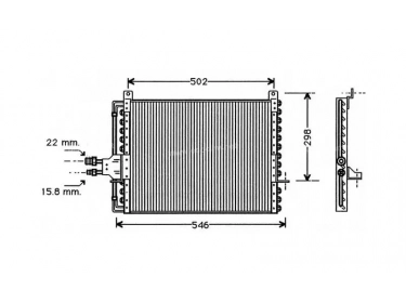 Exchanger Condenser OEM  | 1238300570 - A1238300570 | 7036212305 - MS5205