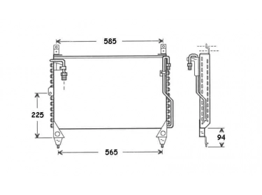 Wärmetausche Kondensator OEM  | 1268301470 - A1268301470 | 53175 - 7036213505 - MS5242