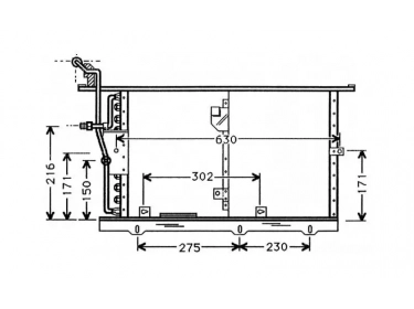 Wärmetausche Kondensator OEM  | 1298300270 - A1298300270 | 7401123 - MS5244