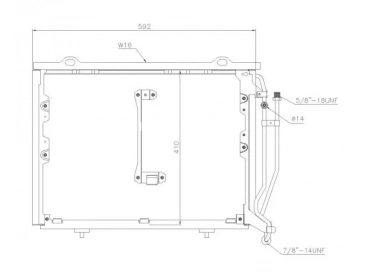 Wärmetausche Kondensator OEM  | 2028300770 - A2028300770 | 35215 - 53178 - 817492 - MS5245