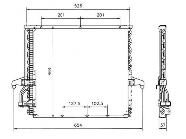 Wärmetausche Kondensator OEM  | 64538390271 | 35006 - 53930 - BW5180