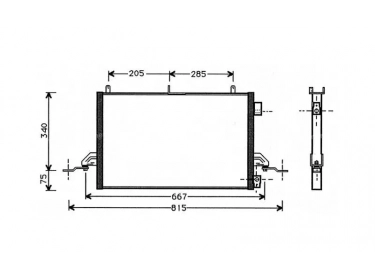 Exchanger Condenser OEM  | 93GW19710AC - 93GW19710AD | 24-60111 - 30311286