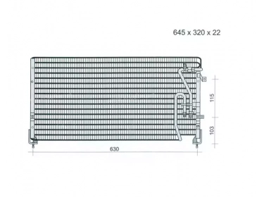 Serpentin Condensador OEM  | 80100SF1013 | 24-60121 - 54362
