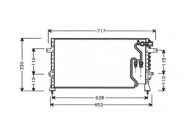 Warmtewisselaar Condensor OEM  | 80110SF1A1A | HD5082