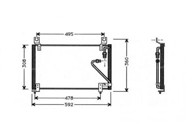 Serpentin Condensador OEM  | 0067A14ABF | MZ5102