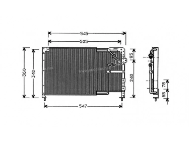 Wärmetausche Kondensator OEM  | BR2061480 |