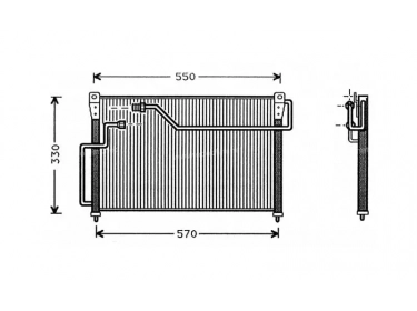 Wärmetausche Kondensator OEM  | GA7H61480 | 35262 - 53973 - 8FC351301131 - MZ5107 - TSP0225035