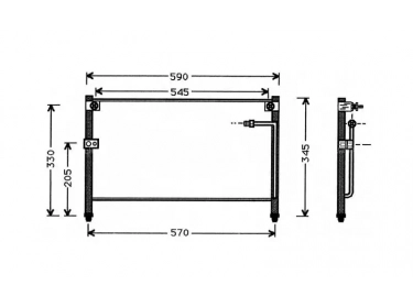 Wärmetausche Kondensator OEM  | GC3R61480 | 35223 - 53686 - 7402515 - 8FC351037041 - MZ5112 - TSP0225317
