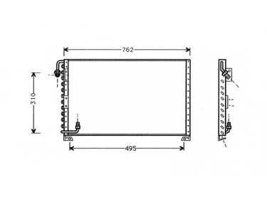 Permutador Condensador OEM  | 92857301106 | 7004082 - 7036219305 - PR5019