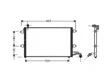 Exchanger Condenser OEM  | 1H1820413A | 35030 - 7401191 - 816910 - 8FC351036081 - AC172000S - TSP0225391 - VW5143