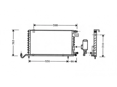 Exchanger Condenser OEM  | 191820413D | 35027 - 817243 - VW5118