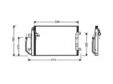 Exchanger Condenser OEM  | 1685000254 - 1685000354 - A1685000254 - A1685000354 | 293C04 - 817504 - MS5256