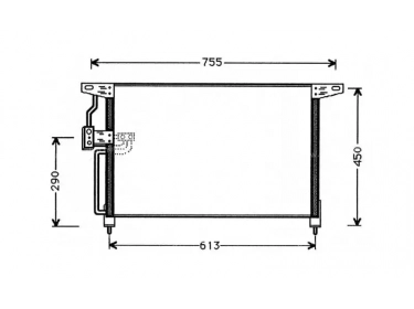 Warmtewisselaar Condensor OEM  | 1850028 - 1850047 - 1850059 - 52460418 - 52482789 | 35184 - 53726 - 7401493 - 816946 - 8FC351037611 - AC224000S - OL5228 - TSP0225097