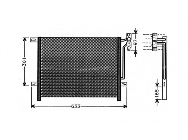 Warmtewisselaar Condensor OEM  | 64538377614 | 35224 - 35589 - 53620 - 62-BW5203 - 704CD00722 - 817383 - BW5203