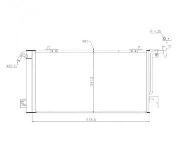Exchanger Condenser OEM  | 6455W2 - 96271521 | 35303 - 53737 - 7401016 - 817229 - 94321 - PE5187