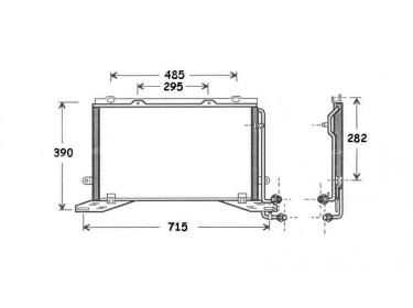 Serpentin Condensador OEM  | 2108300470 - A2108300470 | 35240 - 53694 - 817235 - MS5268