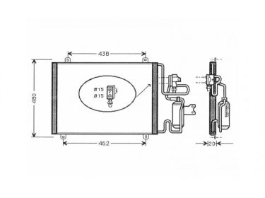 Exchanger Condenser OEM  | 7701205268 - 7701205610 | 53783 - 817270 - 8FC351038571 - RT5247
