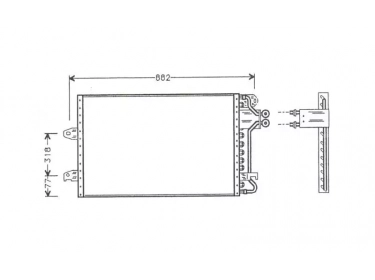 Exchanger Condenser OEM  | 1015261 - 95NW19710AE | 1223031 - 12230310 - 12230311 - 12230312 - 12230313 - 12230314 - 12230315 - 12230316 - 12230317 - 12230318 - 12230319 - 53944 - VW5140