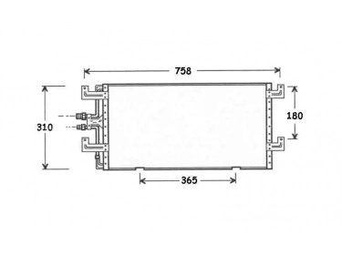 Exchanger Condenser OEM  | 701820413D - 701820413H | 35140 - 53828 - 7402503 - VW5145
