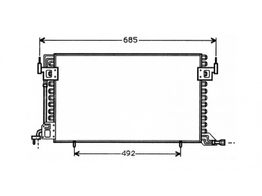 Exchanger Condenser OEM  | 6455Q9 - 6455R0 - 96189239 | 10943 - 1223201 - 12232010 - 12232011 - 12232012 - 12232013 - 12232014 - 12232015 - 12232016 - 12232017 - 12232018 - 12232019 - 35260 - 53735 - 7003885 - 816888 - CN5100