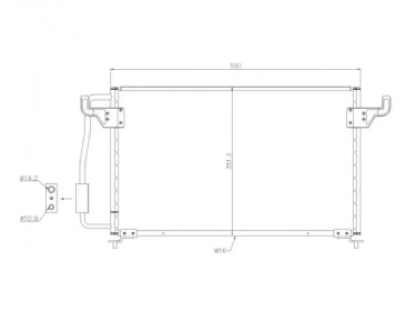 Exchanger Condenser OEM  | 6453P7 - 96158115 | 1223202 - 12232020 - 12232021 - 12232022 - 12232023 - 12232024 - 12232025 - 12232026 - 12232027 - 12232028 - 12232029 - 35261 - 53744 - 7401467 - 816850 - CN5085