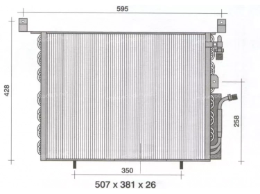 Exchanger Condenser OEM  | 2018302970 - A2018302970 | 35350 - 53962 - 7036224005 - 816878 - MS5142
