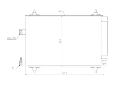 Exchanger Condenser OEM  | 6453FH - 6453FP | 35443 - 817465 - 94560 - CN5192