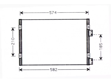 Exchanger Condenser OEM  | 5017405AA | 0818.2006 - 1223603 - 35384 - CR5071 - DCN06002 - DCN060020 - DCN060021 - DCN060022 - DCN060023 - DCN060024 - DCN060025 - DCN060026 - DCN060027 - DCN060028 - DCN060029