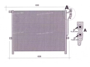 Exchanger Condenser OEM  | 64536914033 | 35407 - 43058 - 8FC351304511 - AC502001S