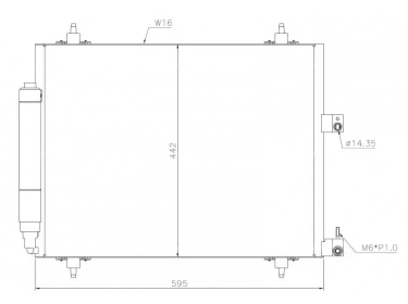 Exchanger Condenser OEM  | 6455AP | 43038 - 817579 - 94609 - CN5213