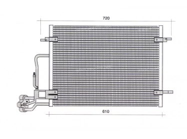 Exchanger Condenser OEM  | 3B0260401 - 3B0260401A | 35359 - 53408 - 7402502 - 817679 - VW5189