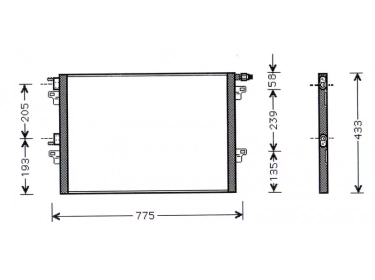 Exchanger Condenser OEM  | 8200033733 | 7401579 - 817731 - RT5297