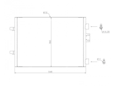 Exchanger Condenser OEM  | 7700436062 | 08093038 - 35544 - 817602 - 8FC351300651 - 94656 - AC313000S - RT5315