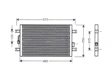 Exchanger Condenser OEM  | 46459888 - 46834669 | 817503 - FT5196 - TSP0225266