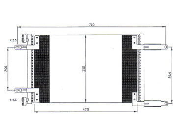 Echangeur Condenseur OEM  | 96274635 - 96303204 | 0831.3002 - 35393 - 818056 - 8880400213 - 94412 - AC209000S - DW5012 - TSP0225252