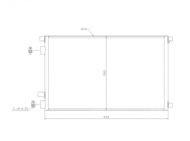 Exchanger Condenser OEM  | 8200115543 | 35449 - 43100 - 817608 - 8FC351317781 - 94626 - RT5305
