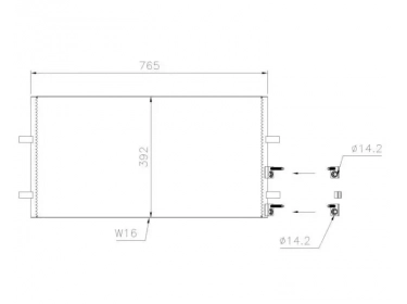 Exchanger Condenser OEM  | 1371571 - 1383318 - 6C1119710AB - 6C1119710AC | 0805.3031 - 35846 - 94915 - AC 695 000P