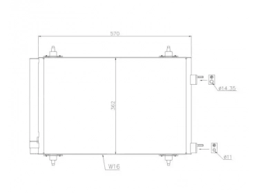Exchanger Condenser OEM  | 6455CY - 6455EW - 6455GK | 35611 - 43195 - 8FC351317571 - 94758 - AC668000P - CN5230D
