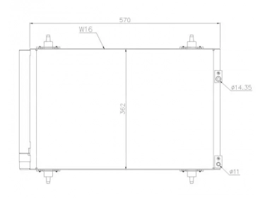 Exchanger Condenser OEM  | 6455CX - 6455EV - 6455GG - 6455GH - 6455HJ - 6455HK | 35610 - 43196 - 818171 - 8FC351317561 - 94826 - AC667000P - CN5231D