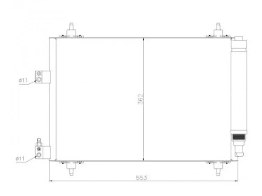Exchanger Condenser OEM  | 6455CP - 6455FX - 6455GY | 35649 - 43175 - 817824 - 94723 - PE5286D - TSP0225592
