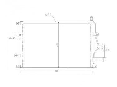 Exchanger Condenser OEM  | 6848889 - 9171651 | 35413 - 53499 - 94525 - VO5107D