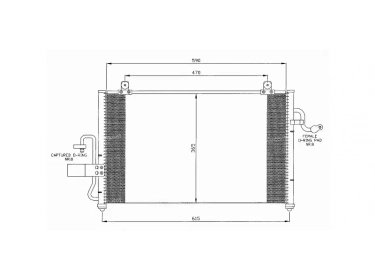 Exchanger Condenser OEM  | 96262800 | 35425 - DW5045