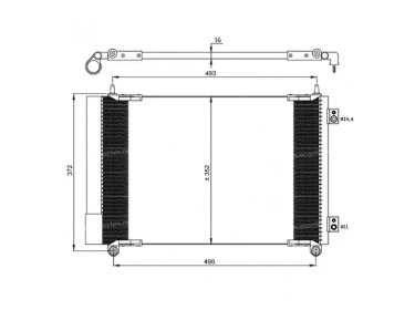 Exchanger Condenser OEM  | 6455CW - 96483015 | 43176 - 8FC351317521 - AC664000P - PE5258
