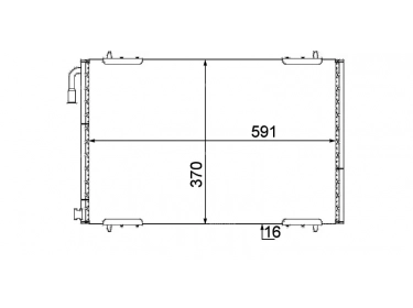 Warmtewisselaar Condensor OEM  | 6455CH - 6455CJ | 0808.3007 - 35836 - 43109 - 818000 - 8FC351304501 - 94855 - AC501000P - PE5257 - TSP0225617