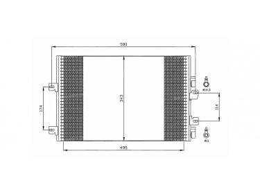 Exchanger Condenser OEM  | 8200137650 | 35543 - 43083 - 817687 - RT5341